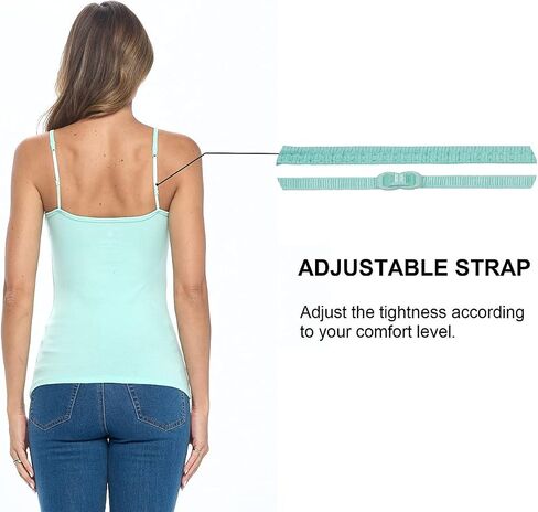Natural Uniforms Women's Camisole Tank Top-Breathable Cotton Stretch Multi Pack of 3 in Saudi Arabia
