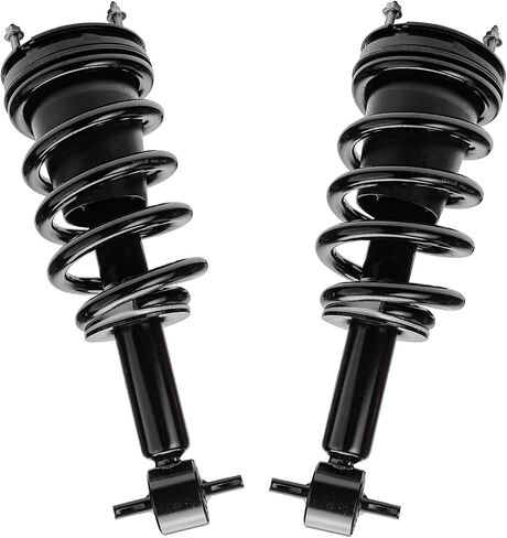 Detroit Axle - End Front 14pc Kit 07-13 Chevy GMC Silverado Sierra Sierra 1500 Upper Lower Control Arms with Ball Bar Bar Bar Rods Inner Tie Boots Boots Struts with Coil Spring in Kuwait