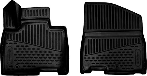 Fits Kia Carnival 2022-2023-2024 Front Floor Liners All Weather Floor Liners Set (Black) in Saudi Arabia