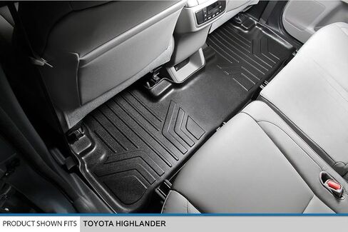 SMARTLINER Custom Fit Floor Mats 2 Rows and Cargo Liner Behind 3rd Row Set Black for 2014-2019 Toyota Highlander in Saudi Arabia