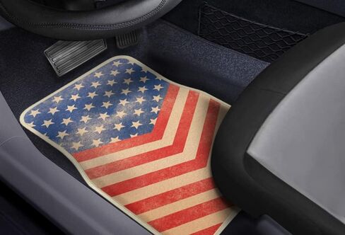 US America Flag مخصص للشاحنة سيارات الدفع الرباعي العالمية ملائمة الأمامية والخلفية السجاد كابتن كابتن طراز الحصير - 4pc in Saudi Arabia