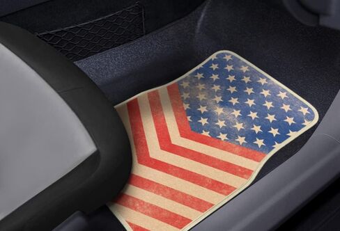 US America Flag مخصص للشاحنة سيارات الدفع الرباعي العالمية ملائمة الأمامية والخلفية السجاد كابتن كابتن طراز الحصير - 4pc in Saudi Arabia