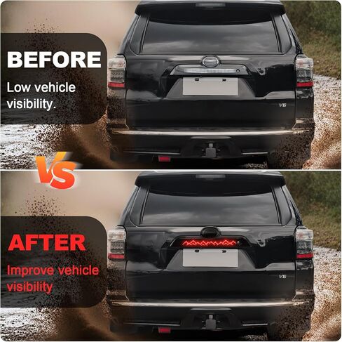 LED LED Trunk Tail Lights لـ Toyota 4runner 2010-2023 مجموعة مصباح الإضاءة لفرامل التوقف الخلفي ، تشغيلها (نوع زر ثقب الدائرة) in Kuwait
