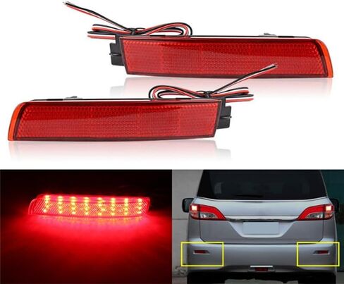 Car Rear Bumper Tail Brake Light Reflector Light Red Lens For Nissan Juke/Murano/For Infiniti FX35 FX37 FX50 in Saudi Arabia