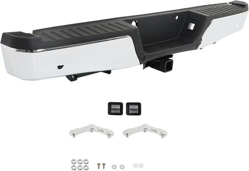 مجموعة كروم المصد الخلفي مع السحب الشاق والاستبدال ثقب المستشعر لعام 2015-2019 F150 Pickup 4-Door FO1103189 FO1102381 FO1106375 in Saudi Arabia