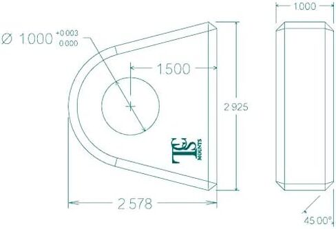 اللحام على ، D-Ring Shackle Mount 1.000 "سميكة ، 1.000" ضياء. ل pumper ، دلو الجرار ، ATV ، UTV ، مقطورة. مجموعة 2. - LY1003W in Kuwait