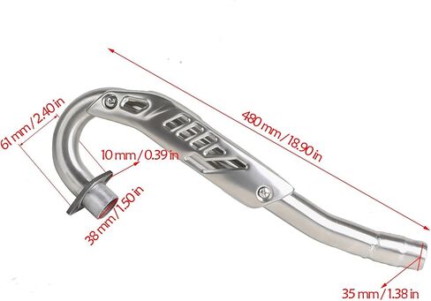 35mm Exhaust Muffler and Pipe for 150cc 200cc 250cc Dirt Pit Bike Scooter Motorcycle in Saudi Arabia