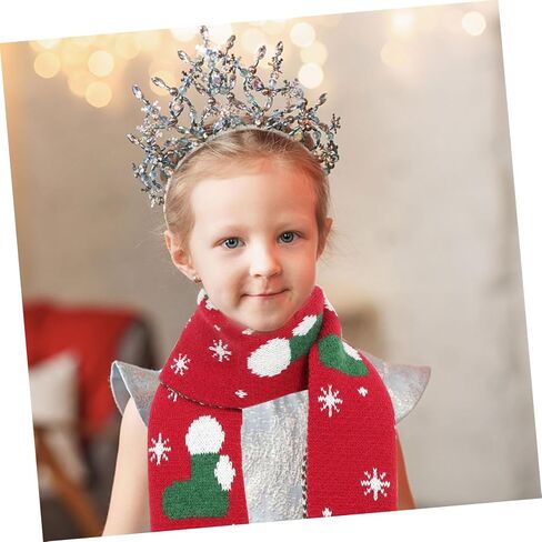 SAFIGLE Winter Warm Scarf for Boy Girl Knitted Christmas Clothing Accessory Soft and Skin-friendly Boy Girl Scarf for Outdoor Activities for Cold Days in Saudi Arabia