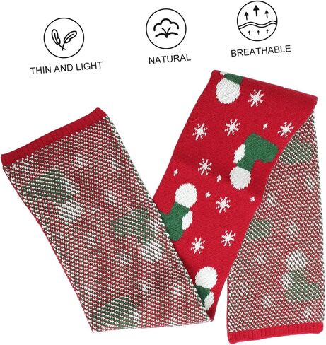 SAFIGLE Winter Warm Scarf for Boy Girl Knitted Christmas Clothing Accessory Soft and Skin-friendly Boy Girl Scarf for Outdoor Activities for Cold Days in Saudi Arabia