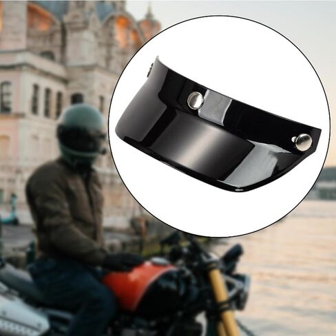 Helmet Peak Visor, Universal 3 Snap Motorbike Helmet Accessories Sun Shield Protector Replace Part for 3/4 Helmets, Green in Saudi Arabia