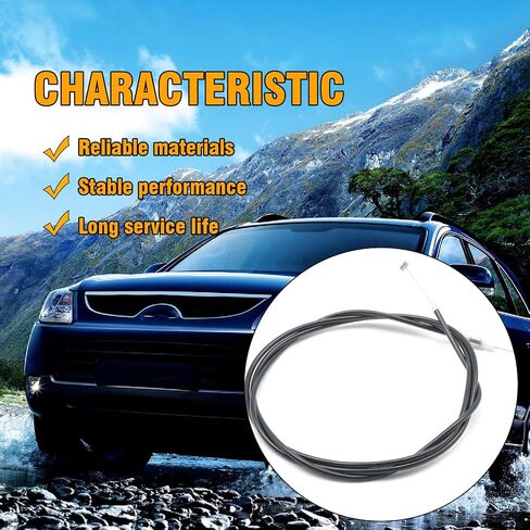 5363042060 Hood Latch Lock Control Cable, Replacement for Toyota RAV4 L Sport 2.4L 2005 Base 2.0L 2001-2003 Base 2.4L 2004 2005 Base L 2.4L 2004, Replaces 53630-42060 in Saudi Arabia