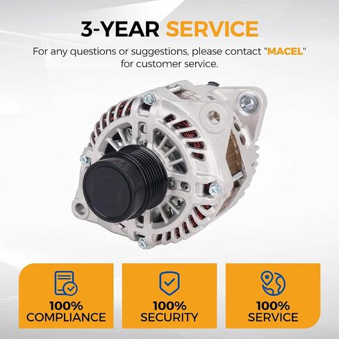 POROD ANDLINATOR 12V 115A FIT لعام 2011-2013 Chrysler 200 ، 2007-2010 SEBRING ، 2008-2013 Avenger ، 2007-2012 CALIBER in Saudi Arabia