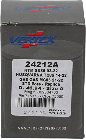 Vertex Piston Kit Compatible with/Replacement for KTM 85 SX (03-18) in Saudi Arabia