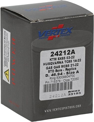 Vertex Piston Kit Compatible with/Replacement for KTM 85 SX (03-18) in Saudi Arabia