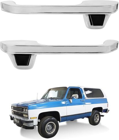 Metal Outside Door Handles (Pair), Compatible with 1967-1972 Chevy C/K 10 20 30, GMC C/K 15 25 35 1500 2500 3500 Pickup Jimmy Blazer, Chrome Exterior Front Left & Right Side, Replace# ‎3927895 3927899 in Saudi Arabia