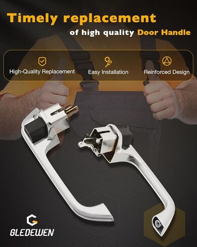 Metal Outside Door Handles (Pair), Compatible with 1967-1972 Chevy C/K 10 20 30, GMC C/K 15 25 35 1500 2500 3500 Pickup Jimmy Blazer, Chrome Exterior Front Left & Right Side, Replace# ‎3927895 3927899 in Saudi Arabia