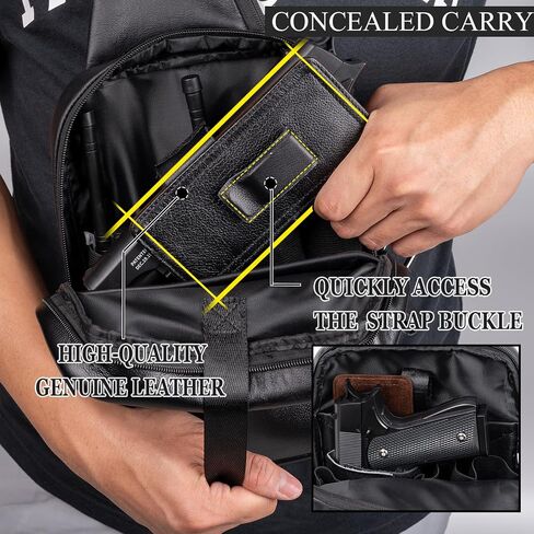 Tactical Sling Bag for Men - Concealed Carry Bag for Men - Small Tactical Backpack - Mens Fanny Pack Crossbody in Saudi Arabia