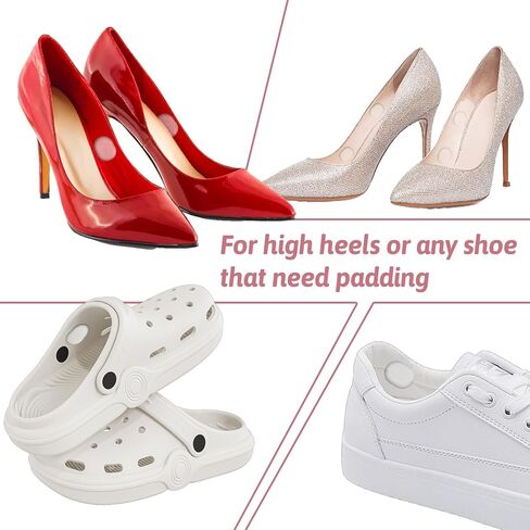 34 Pcs Silicone High Heel Cushion Inserts, Shoe Strap Grip Sling Backs Foot Support Sticker Anti Slip Sandals Gel Protector Strips for Women Men Sports Sneakers in Kuwait