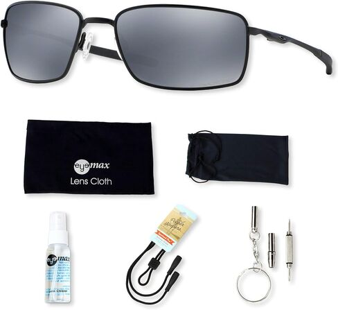 Oakley Square Wire OO4075 Sunglasses Bundle with original case, and accessories (5 items) in Saudi Arabia