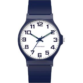 Kids Analog Watch, 30M Waterproof, Thin Dial Kids Watch, Easy to Read Children's Watch, Simple Sports Watch for Boys, Girls and Teenagers, for Ages 5-15 Kids Great Birthday Gifts Christmas Day in Kuwait
