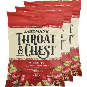 Jakemans Anise Throat & Chest Lozenges Cough Drops – Cough, Sore Throat and Seasonal Distress Soothing Relief – Liquid Drop Shape – 30 Count in Saudi Arabia
