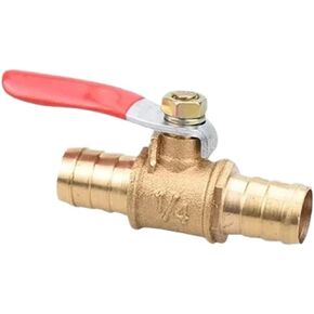 6 مم 8 مم 10 مم 12 مم مقبض الكرة الأحمر الصنبور الصنبور إغلاق صمام الكرة خرطوم البربرة خطوة المياه زيت الهواء غاز الوقود صمام نحاس صغير (OD 8MM ، 50 PCS) in Kuwait