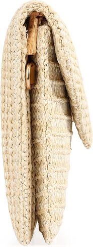 Summer Woven Straw Clutch Purse for Women,Elegant Beach Crossbody Bag, Boho Evening Handbag in Kuwait