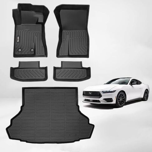 AIPOIL®TPE Floor Mats & Cargo Liner Custom for 2013-2019 Ford Escape (S/SE/Titanium/SEL) | Fits 1st & 2nd Row & Trunk | All Weather Protection | Full Set Accessories, Black.… in Saudi Arabia