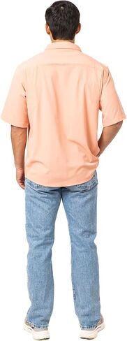 Realtree Men's Short Sleeve Performance Tech Vented UPF 50+ Sun Protection Fishing Shirts in Saudi Arabia