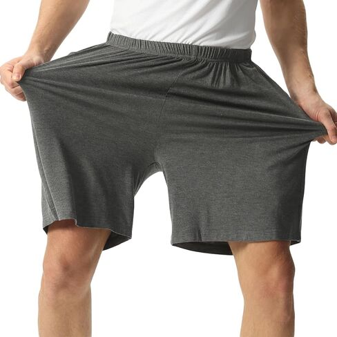 شورتات بيجاما كبيرة وطويلة للرجال ، 5 بوصات قاع نوم مع الجيوب ، 2XL-7XL in Saudi Arabia