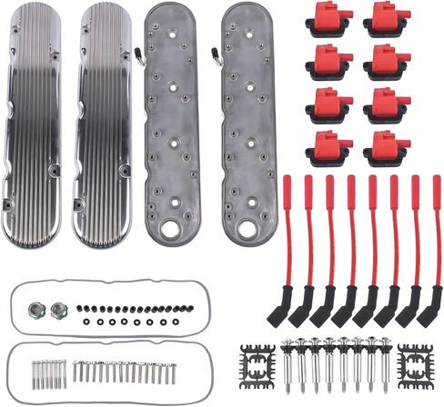 Engine Valve Covers Replacement for Chevy GM LS Engines LS1 LS2 LS3 LS6 LS7 5.3 5.7 6.0 6.2L- Black in Saudi Arabia