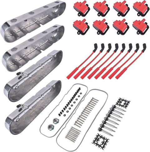 Engine Valve Covers Replacement for Chevy GM LS Engines LS1 LS2 LS3 LS6 LS7 5.3 5.7 6.0 6.2L- Black in Saudi Arabia