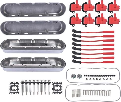 Engine Valve Covers Replacement for Chevy GM LS Engines LS1 LS2 LS3 LS6 LS7 5.3 5.7 6.0 6.2L- Black in Saudi Arabia