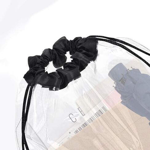 2 Pack Clear Drawstring Bags for Stadium Events,See Through Waterproof PVC Backpack for Men and Women,Ideal for Colleges Sport Event,Concert,Festivals in Kuwait