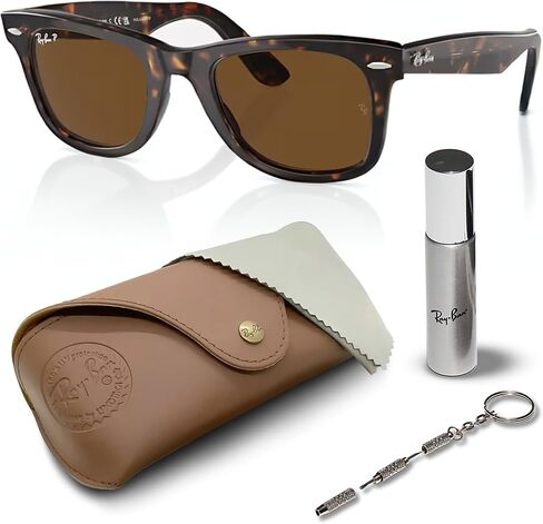 Ray-Ban RB2140 Original Wayfarer Classic Polarized Square Shape Sunglasses for Men and Women-Timeless Classic Sun Glasses with Modern Elegance-Premium UV Protection-Designer Men's & Women's Sunglasses in Saudi Arabia