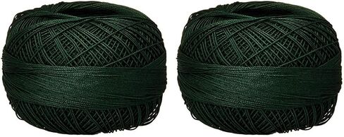 Handy Hands 210-Yard Lizbeth Cotton Thread, 25gm, Dark Evergreen in Saudi Arabia