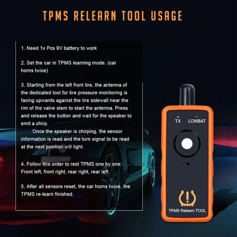 TPMS Reset Tool High Accuracy Portable Tire Pressure Relearn Tool Replacement for F450 F550 Super Duty 2008 2015 ABS Plastic Metal Material in Saudi Arabia