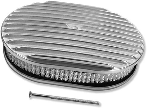 Tall Valve Covers for SBC 283 305 327 350 400 1958-1986 and 12" Oval Air Cleaner Full Finned Polished in Saudi Arabia
