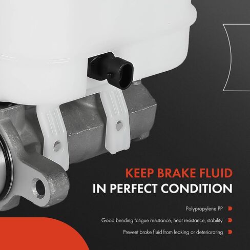 A-Premium Brake Master Cylinder مع خزان متوافق مع Buick و Chevy و GMC و Saturn-Acadia 07-2016 ، Acadia Limited 17 ، Enclave 08-17 ، Travers 09-17 ، Outlook 07-10-يحل محل 1333383 in Kuwait
