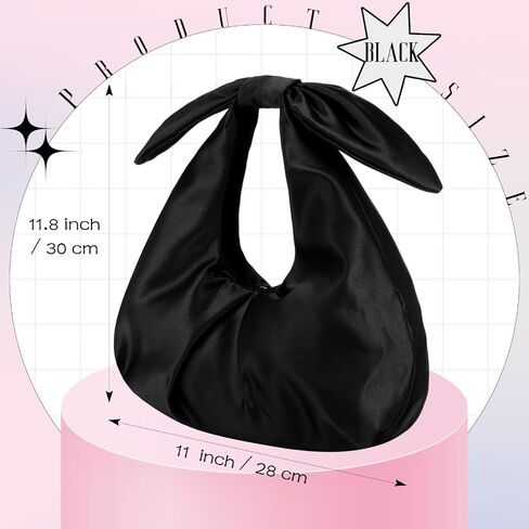 Clutch Purse for Women Bow Evening Bag Ruched Satin Handbag Top Handle Purse for Wedding Bachelor Bridesmaid Gifts in Saudi Arabia