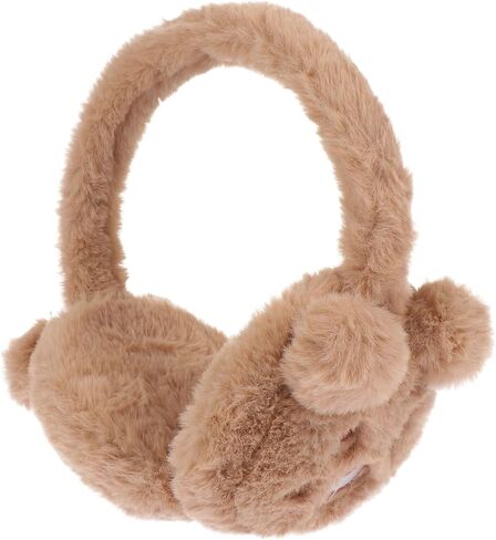 1pc Multi-function Decorative Ear Warmer for Adorable Fuzzy Earmuffs Fibers Material Random Color for Outdoor Activities and Keeping Ears Cozy in Saudi Arabia