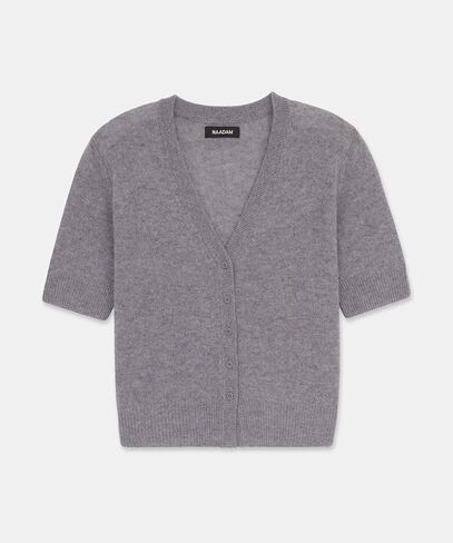 Womens Lightweight Cashmere Short Sleeve Cardigan in Saudi Arabia