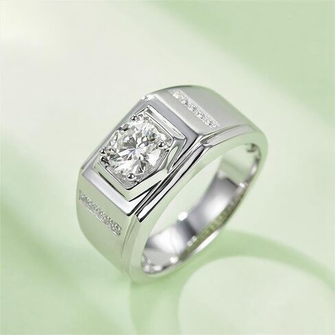 14K GOLD MEN MEN WELDENT ، 1 قيراط زفاف الماس لرجال D-Color VVS2 ، يوم الآباء من الابنة in Saudi Arabia