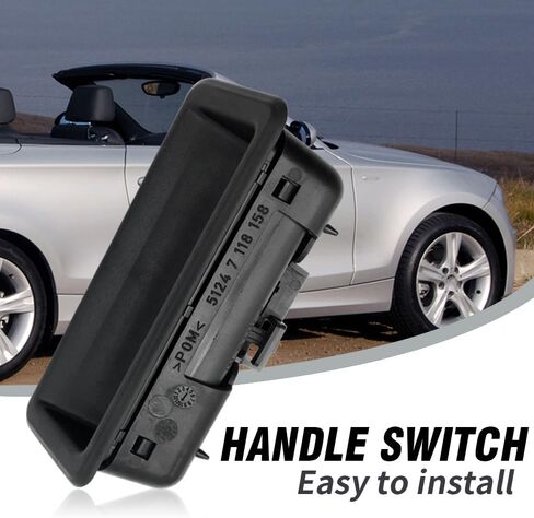 51247118158 Boot Trunk Handle Release Switch, Replacement for BMW 1 3 5 Series X6 X5 X1 E60 E90 E91 E92 E93 E70 E71, Replaces 51-24-7-118-158 7118158 in Saudi Arabia