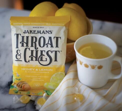 Jakemans Anise Throat & Chest Lozenges Cough Drops – Cough, Sore Throat and Seasonal Distress Soothing Relief – Liquid Drop Shape – 30 Count in Kuwait