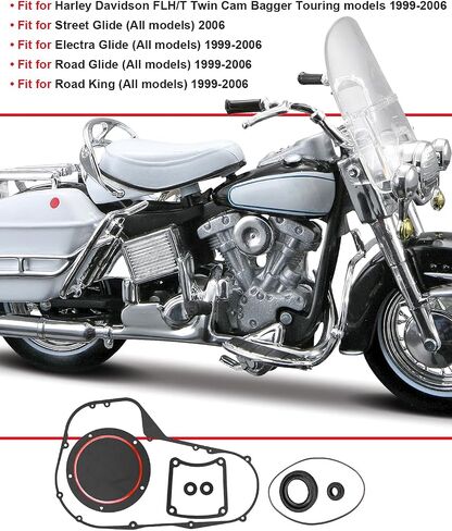طقم الغطاء الأساسي طقم مناسبة لهارلي ديفيدسون دينا FXD FLSTF FXST TWIN CAM BAGGER TOURING 1999-2006 ، طقم حشية طقم استبدال 12052A 12066 25416-99C 34901-94 in Saudi Arabia