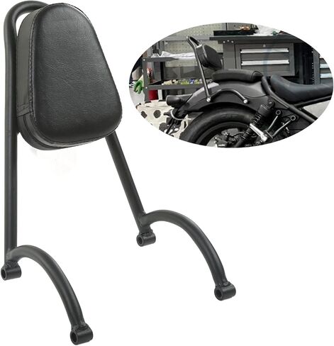 Motorcycle Sissy Bar, Motorcycle Rear Passenger Back Rest PU Leather Backrest Support Cushion Passenger Backrest Sissy Bar Pad Cushion for CMX300 CMX500 in Saudi Arabia