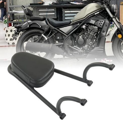 Motorcycle Sissy Bar, Motorcycle Rear Passenger Back Rest PU Leather Backrest Support Cushion Passenger Backrest Sissy Bar Pad Cushion for CMX300 CMX500 in Saudi Arabia