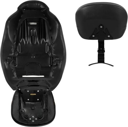 SLMOTO دراجة نارية راكب مقعد السائق مع ركاب Sissy Bar Backrest Tour Pack Pad Fit for Harley Davidson Touring Road King Street Glide Glide Tri-Glide 09-20 Trike 10-22 CVO Custom Bikes in Saudi Arabia