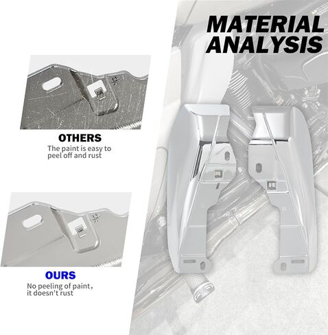 Hdbubalus Mid Frame Deplectors Heat Shields Deflector Fit for Harley Street Glide Road Glide Flhx Fltrx Fltrxstse 2024-Later (Chrome) in Saudi Arabia